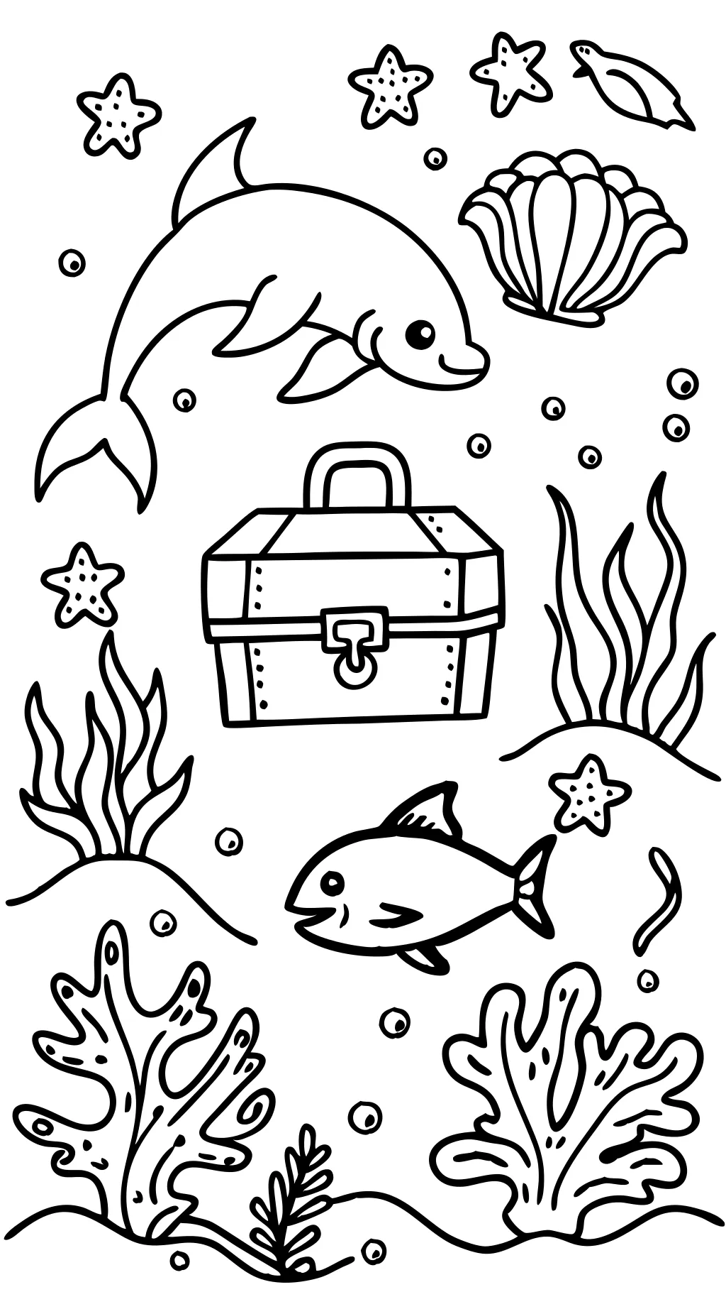 ocean coloring page